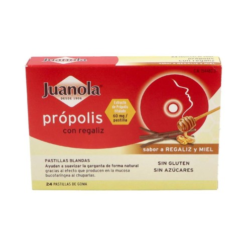 JUANOLA PASTILLAS BLANDAS PROPOLIS  REGALIZ  48 G