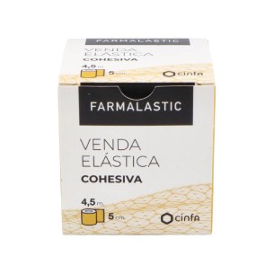 VENDA ELASTICA COHESIVA FARMALASTIC BLANCA 4,5 M X 5 CM