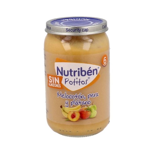 NUTRIBEN POTITOS MELOCOTON, PERA Y PLATANO  1...