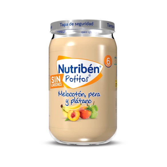 NUTRIBEN POTITOS MELOCOTON, PERA Y PLATANO  1 ENVASE 235 G