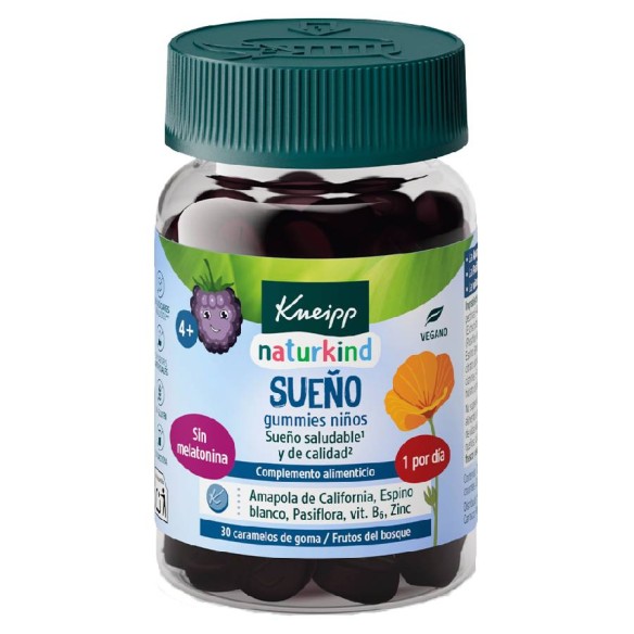 KNEIPP GUMMIES NIÑOS SUEÑO  30 CARAMELOS DE GOMA SABOR FRUTO