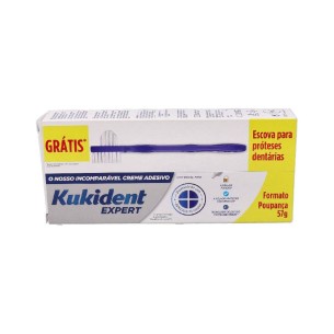 KUKIDENT EXPERT  1 TUBO 57 G  1 CEPILLO PROTESIS GRATIS