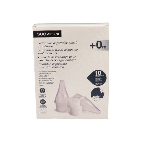 ASPIRADOR NASAL SUAVINEX ANATOMICO RECAMBIO  10 U