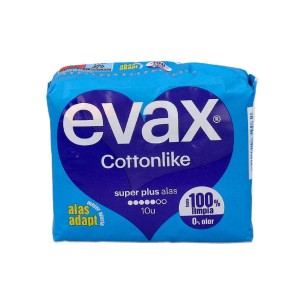 COMPRESAS TOCOLOGICAS EVAX COTTONLIKE SUPERPLUS 10 COMPRESAS