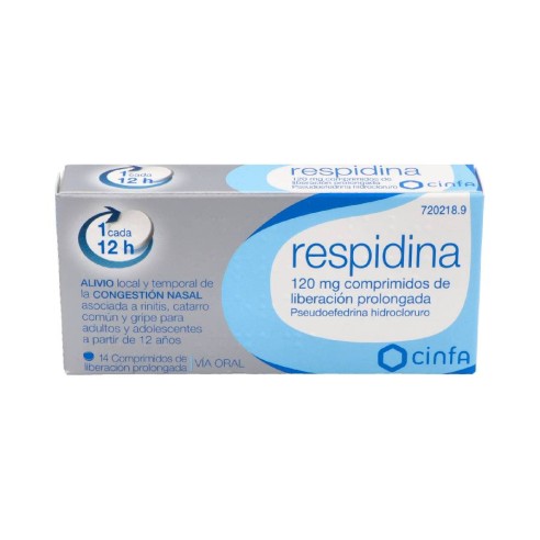 RESPIDINA 120 MG COMPRIMIDOS LIBERACION PROLONGADA