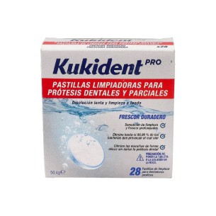 KUKIDENT PASTILLAS LIMPIADORAS PARA PROTESIS TOTALES Y PARCI