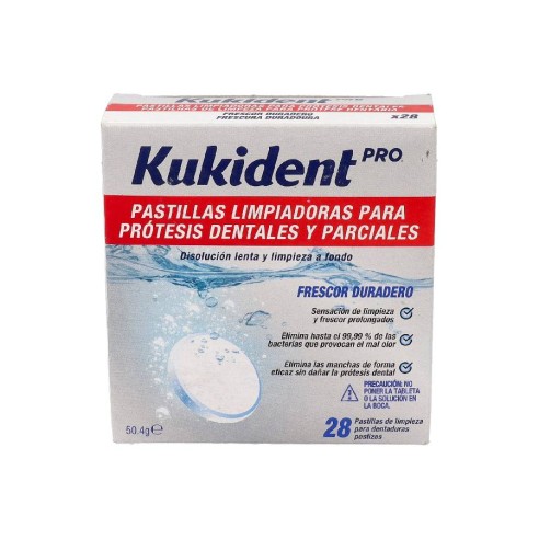 KUKIDENT PASTILLAS LIMPIADORAS PARA PROTESIS...