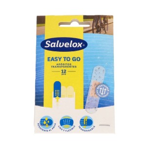 SALVELOX EASY TO GO APOSITO ADHESIVO TRANSPARENTE 12 U