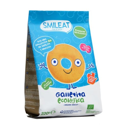 SMILEAT GALLETITA ESPELTA Y FRUTA ECO  1 BOLSA...