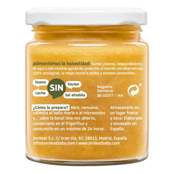 SMILEAT  1 TARRITO 230 G SABOR VERDURA CON QUINOA