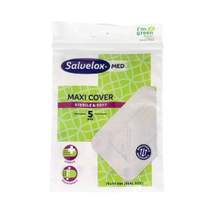 SALVELOX MED MAXI COVER APOSITO ESTERIL 5 APOSITOS 76 MM X 5