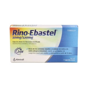 RINO EBASTEL 10/120 MG 7 CAPSULAS