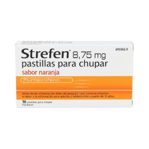 STREFEN 8.75 MG 16 PASTILLAS PARA CHUPAR NARANJA
