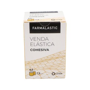 VENDA ELASTICA COHESIVA FARMALASTIC BLANCA 4,5 M X 7,5 CM