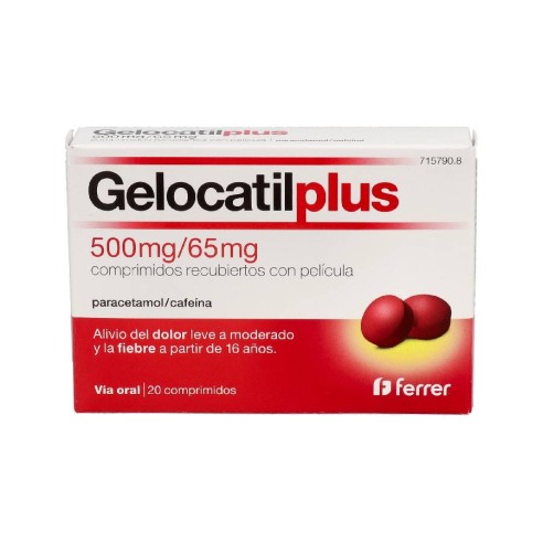 GELOCATIL PLUS 500/65 MG 20 COMPRIMIDOS...