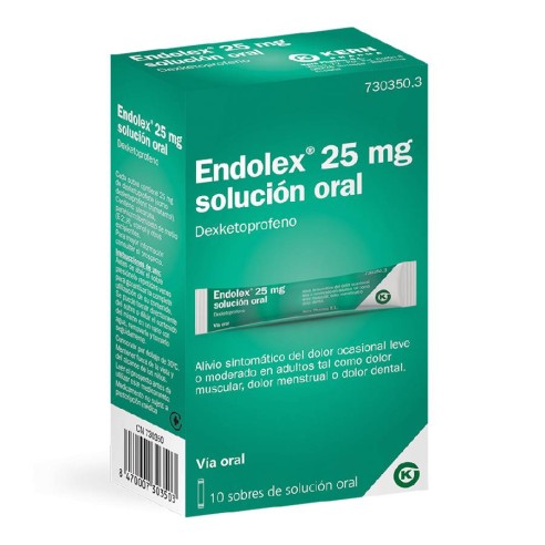 ENDOLEX 25 MG 10 SOBRES SOLUCION ORAL 10 ML