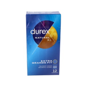 DUREX NATURAL XL PRESERVATIVOS 12 U