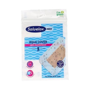 SALVELOX MED AQUA COVER APOSITO ADHESIVO 5 APOSITOS 76 MM X