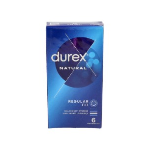 PRESERVATIVOS DUREX NATURAL PLUS EASY ON 6 U
