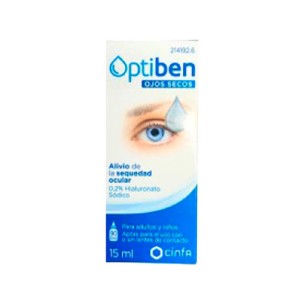 OPTIBEN OJOS SECOS GOTAS  1 FRASCO 15 ML