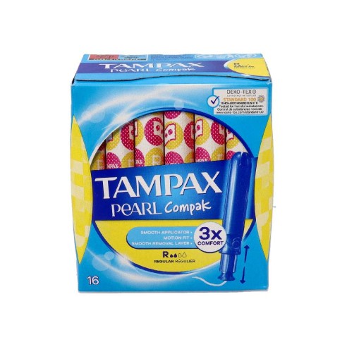 TAMPAX COMPAK PEARL TAMPON 100ALGODON  REGULAR...