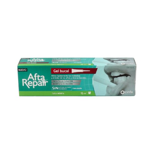 AFTA REPAIR GEL  1 ENVASE 15 ML SABOR MENTA
