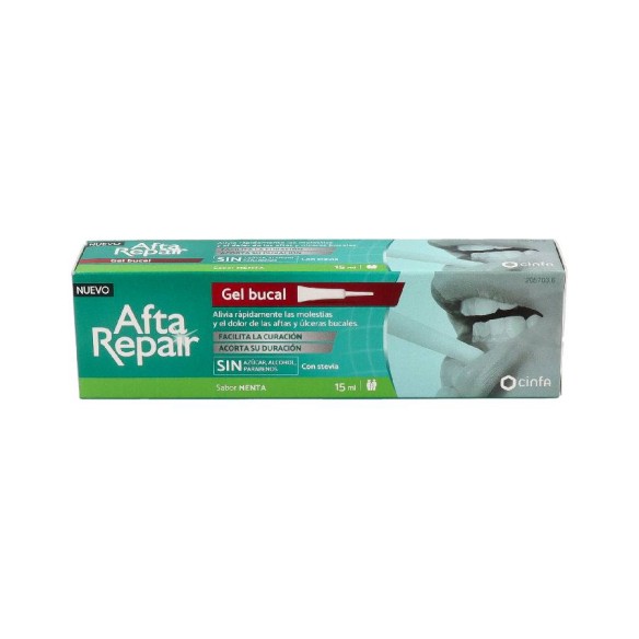 AFTA REPAIR GEL  1 ENVASE 15 ML SABOR MENTA