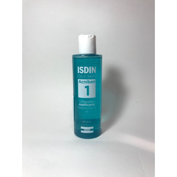 ISDIN ACNIBEN LIMPIADOR MATIFICANTE GEL 200 ML 1 FRASCO