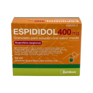 ESPIDIDOL 400 MG 20 SOBRES GRANULADO SOLUCION ORAL MENTA