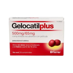 GELOCATIL PLUS 500/65 MG 20 COMPRIMIDOS RECUBIERTOS