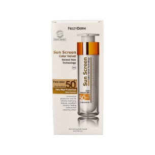SUN SCREEN VELVET FACE SPF50 COLOR FREZYDERM 50 ML