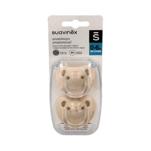 CHUPETE SILICONA ANATOMICO SUAVINEX CLASICO 0-6M 2 U