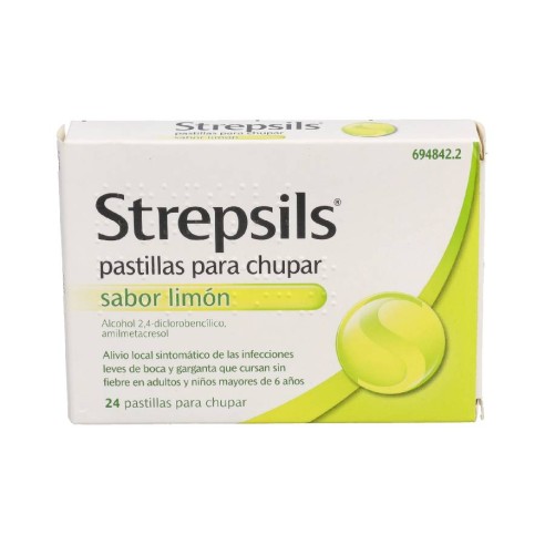 STREPSILS 24 PASTILLAS PARA CHUPAR LIMON