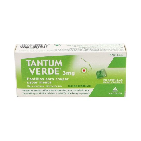 TANTUM VERDE 3 MG 20 PASTILLAS