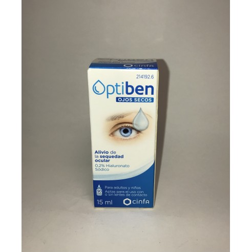 OPTIBEN OJOS SECOS GOTAS  1 FRASCO 15 ML