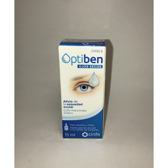 OPTIBEN OJOS SECOS GOTAS  1 FRASCO 15 ML