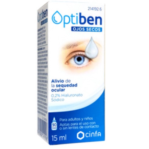 OPTIBEN OJOS SECOS GOTAS  1 FRASCO 15 ML