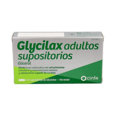 SUPOSITORIOS GLICERINA GLYCILAX 3.31 G 12 SUP