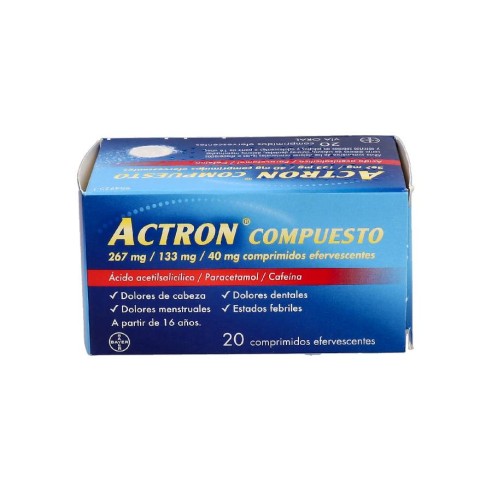 ACTRON COMPUESTO 20 COMPRIMIDOS EFERV