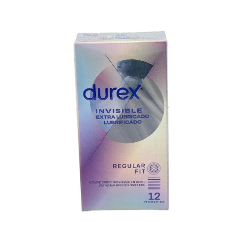 DUREX INVISIBLE EXTRA FINO EXTRA LUBRICADO PRESERVATIVOS 12