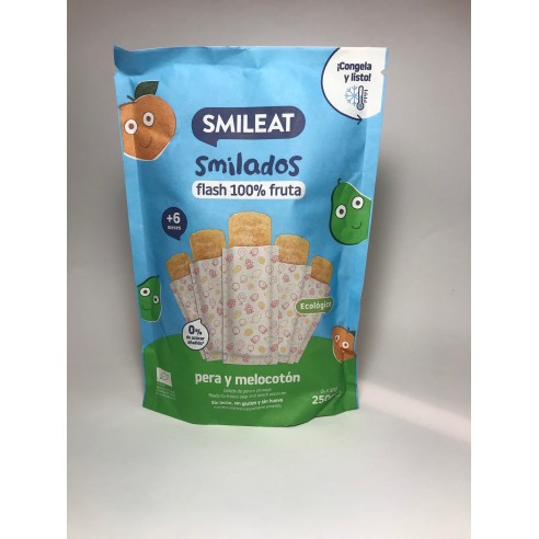 SMILEAT SMILADO PERA Y MELOCOTÓN FLASH FRUTA 5 UNIDADES