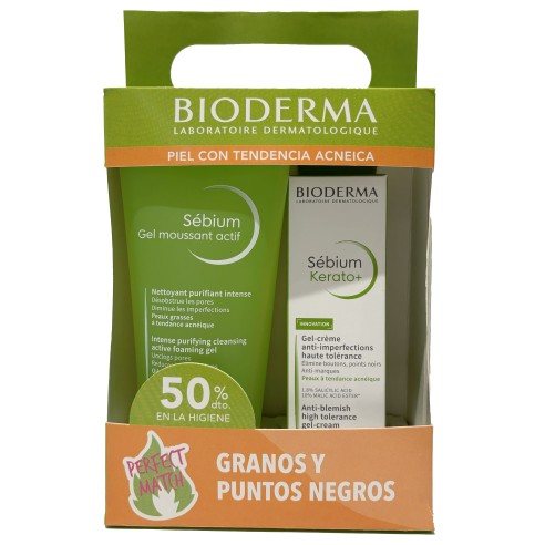 BIODERMA PACK SEBIUM KERATO Y GEL MOUSSANT ACTIF