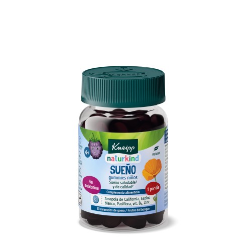 KNEIPP GUMMIES NIÑOS SUEÑO  30 CARAMELOS DE GOMA SABOR FRUTO