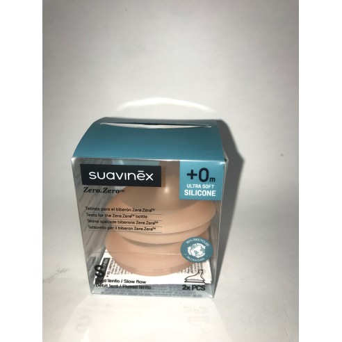 SUAVINEX TETINA ZERO-ZERO FLUJO LENTO  0 M 2 UD