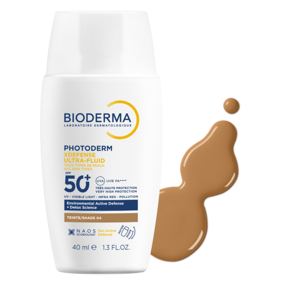 PHOTODERM XDEFENSE ULTRA FLUID SPF 50 ENVASE 40 ML TONO 04