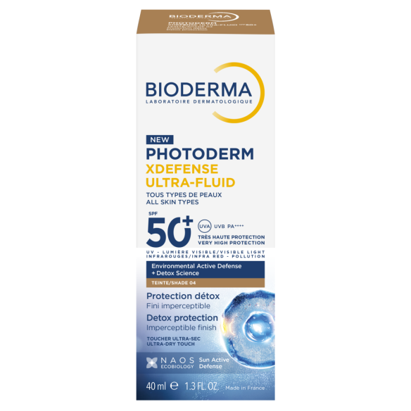 PHOTODERM XDEFENSE ULTRA FLUID SPF 50 ENVASE 40 ML TONO 04