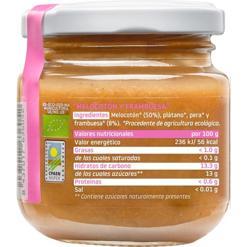 SMILEAT  1 TARRITO 130 G SABOR MELOCOTON Y...