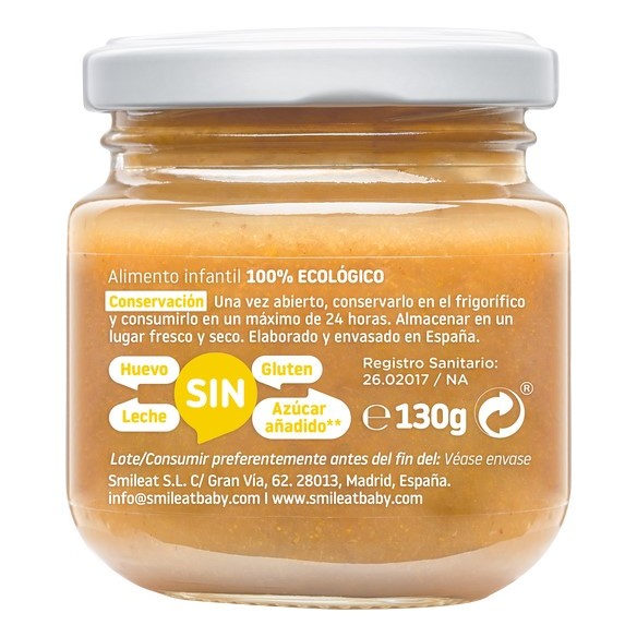 SMILEAT  1 TARRITO 130 G SABOR MULTIFRUTA CON MANGO