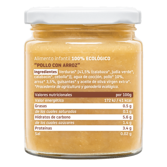 SMILEAT  1 TARRITO 230 G SABOR POLLO CON ARROZ