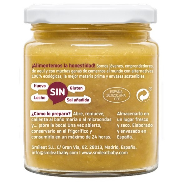 SMILEAT  1 TARRITO 230 G SABOR TERNERA CON VERDURAS